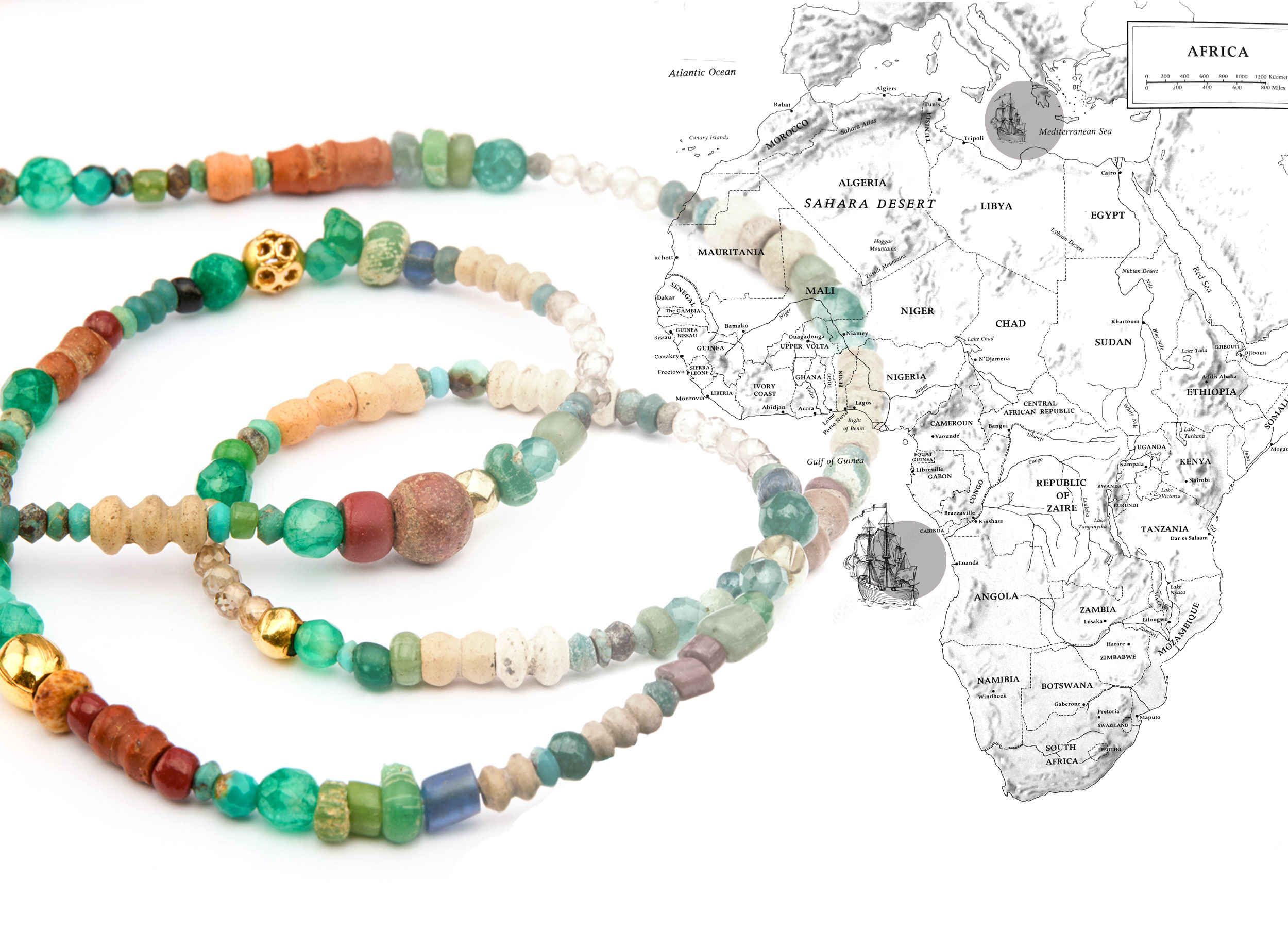 Ancient Djenné / Nila faience bead